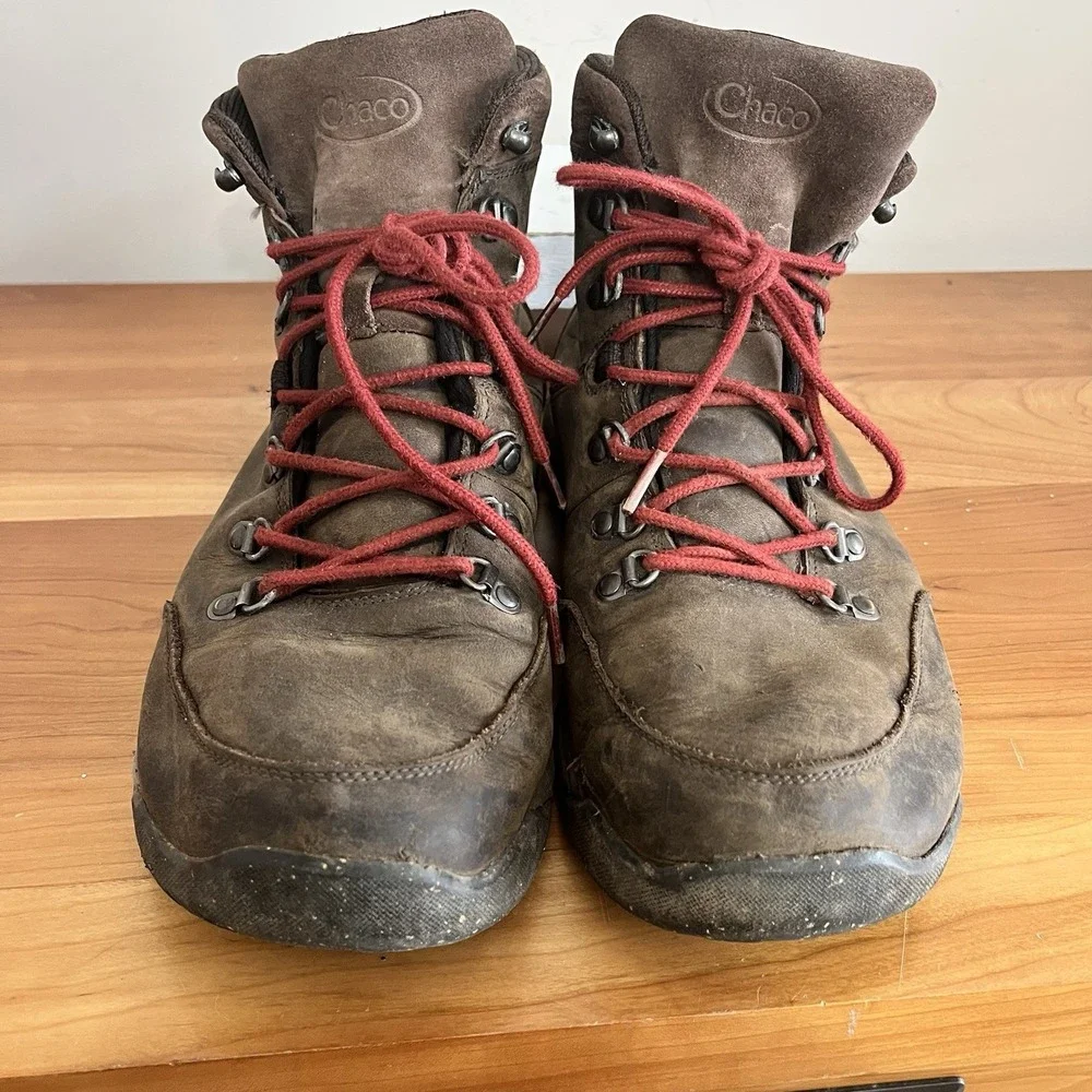 Chaco‎ Men's Roland Boots Coffee Bean Brown Size 11.5 Outdoor Hiking Leather